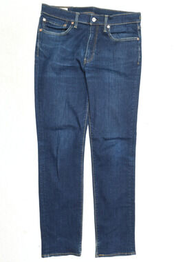 Levis Premium 511 Jeans Mens 34x34 Blue Slim Tapered Fit Cotton Stretch Denim